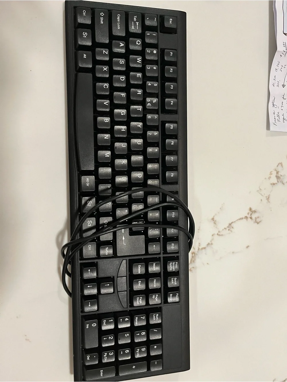 Wired USB Black Full-Size Keyboard - Reliable Typing for Desktop